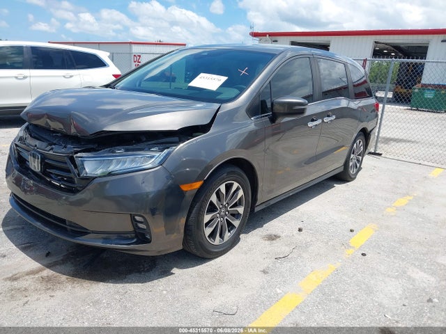 45315570 :رقم المزاد ، 5FNRL6H79MB011962 vin ، 2021 Honda Odyssey Ex-l مزاد بيع