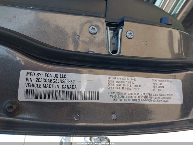 45315635 :رقم المزاد ، 2C3CCABG8LH209382 vin ، 2020 Chrysler 300 300s مزاد بيع