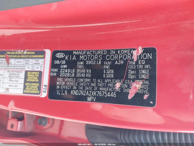 KIA Soul 2019 KNDJN2A2XK7675446 Image 9