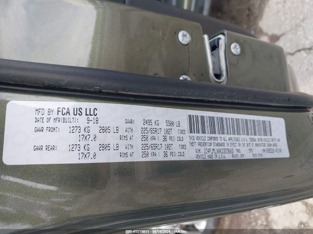 Aukcja sprzedaży 2019 Jeep Cherokee Latitude Plus 4x4, vin: 1C4PJMLX0KD323603, numer aukcji: 45315811