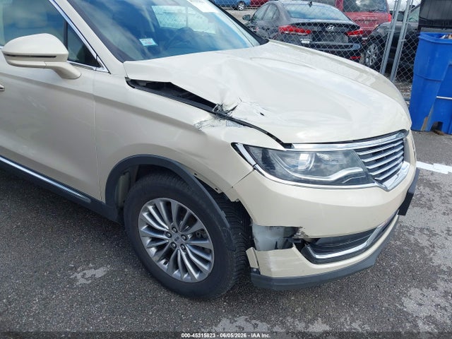 2016 Lincoln Mkx Select მანქანა იყიდება აუქციონზე, vin: 2LMTJ8KR0GBL46322, აუქციონის ნომერი: 45315823