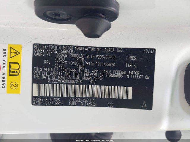 Продажа на аукционе авто 2017 Lexus Rx 350 F Sport, vin: 2T2ZZMCAXHC087248, номер лота: 45315857