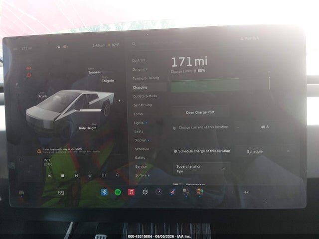 Aukcja sprzedaży 2024 Tesla Cybertruck All-wheel Drive, vin: 7G2CEHED1RA041609, numer aukcji: 45315884