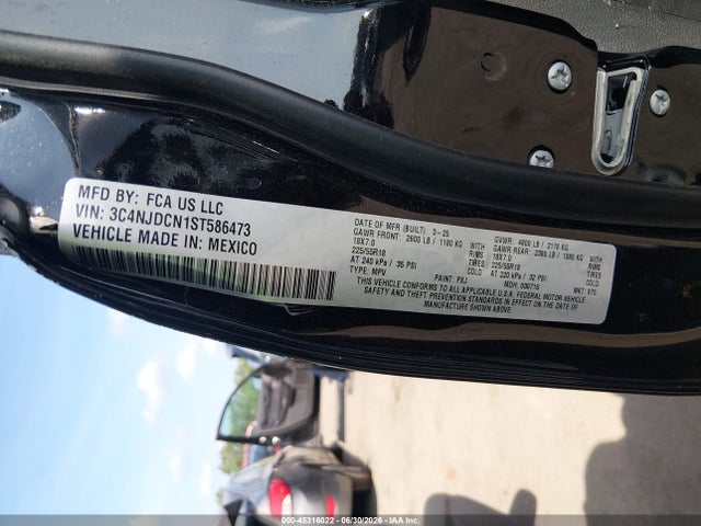Продаж на аукціоні авто 2025 Jeep Compass Limited 4x4, vin: 3C4NJDCN1ST586473, номер лоту: 45316022