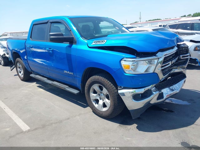 45316083 :رقم المزاد ، 1C6SRFFTXMN520791 vin ، 2021 Ram 1500 Big Horn  4x4 5'7 Box مزاد بيع