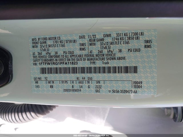Ford F-150 Raptor 2023 1FTFW1RG1PFA11823 Image 9