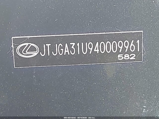 Продажа на аукционе авто 2004 Lexus Rx 330, vin: JTJGA31U940009961, номер лота: 45316242