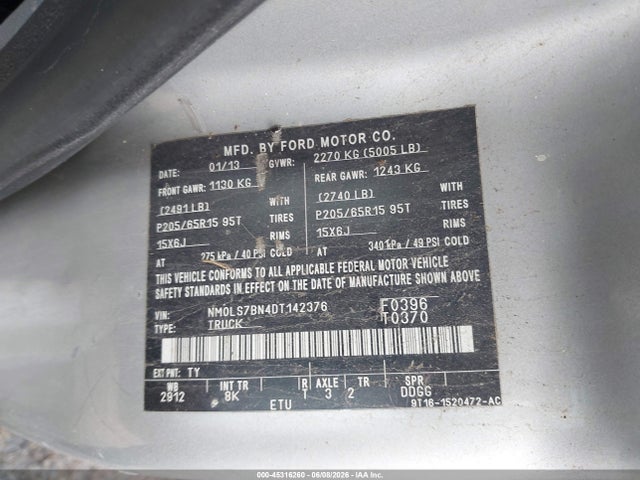 Auction sale of the 2013 Ford Transit Connect Xlt, vin: NM0LS7BN4DT142376, lot number: 45316260
