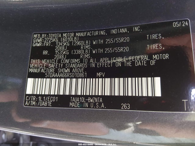 Lexus Tx 350 2024 5TDAAAA66RS010861 Image 9