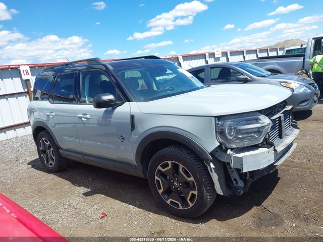 45316839 :رقم المزاد ، 3FMCR9C67MRA49544 vin ، 2021 Ford Bronco Sport Outer Banks مزاد بيع
