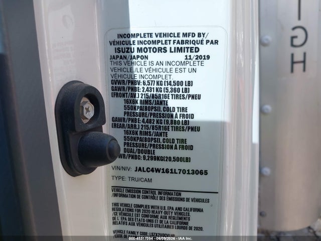 Isuzu Npr Hd 2020 JALC4W161L7013065 Image 8
