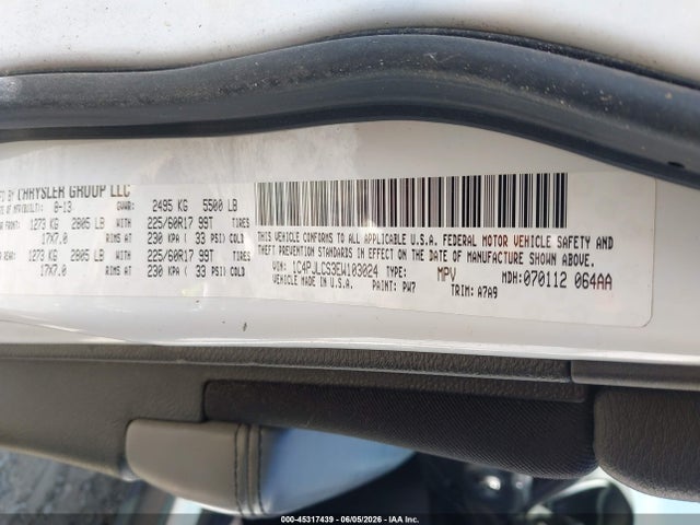 Продаж на аукціоні авто 2014 Jeep Cherokee Latitude, vin: 1C4PJLCS3EW103024, номер лоту: 45317439