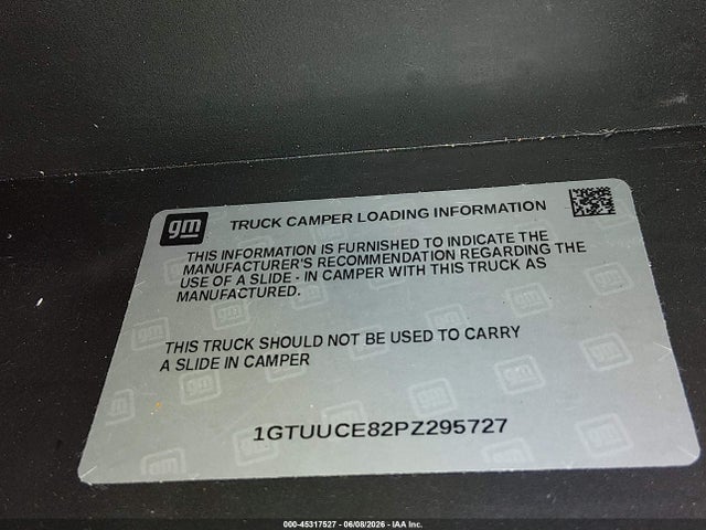 1GTUUCE82PZ295727 GMC Sierra 1500 4wd Short Box Elevation With 3sb