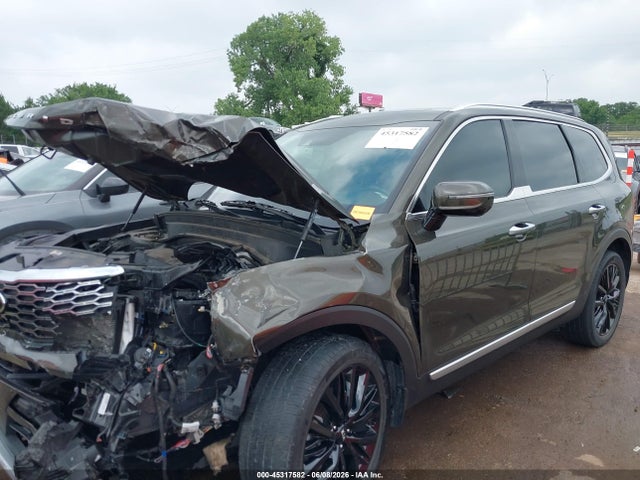 2021 Kia Telluride Sx მანქანა იყიდება აუქციონზე, vin: 5XYP5DHC6MG129270, აუქციონის ნომერი: 45317582