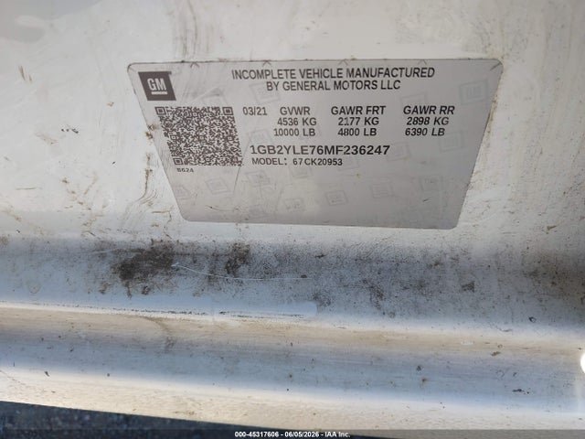 1GB2YLE76MF236247 Chevrolet Silverado 2500hd 4wd Long Bed Wt
