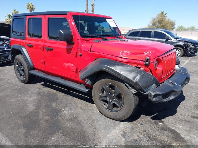 45317701 :رقم المزاد ، 1C4HJXDMXNW174247 vin ، 2022 Jeep Wrangler Unlimited Sport S 4x4 مزاد بيع