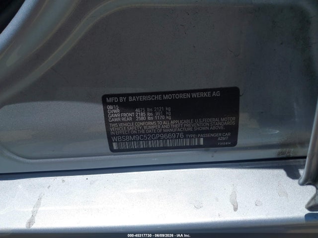 WBS8M9C52GP966976 BMW M3