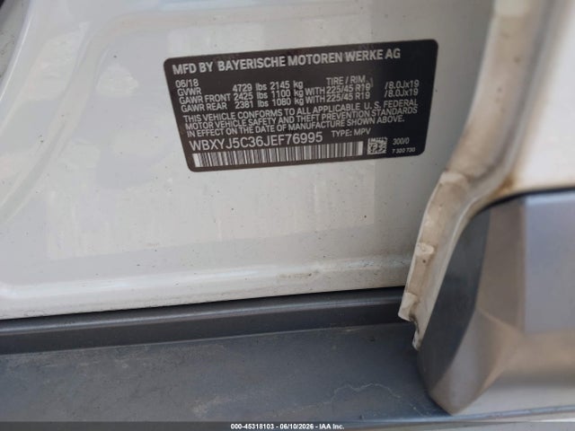 Продажа на аукционе авто 2018 Bmw X2 Xdrive28i, vin: WBXYJ5C36JEF76995, номер лота: 45318103