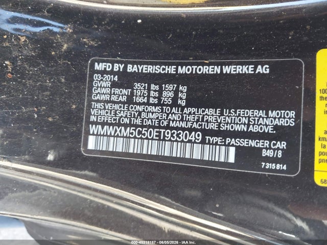 WMWXM5C50ET933049 Mini Hardtop Cooper