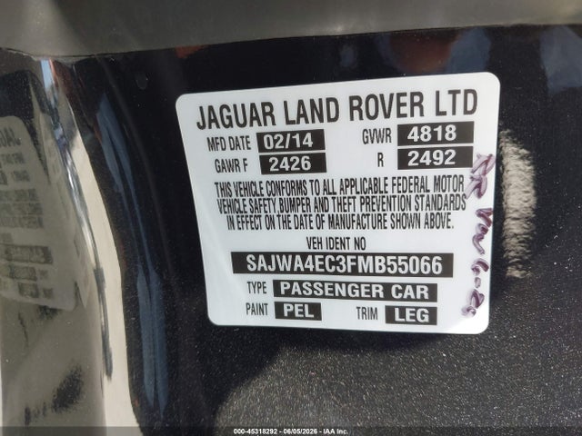Jaguar Xk Xkr 2015 SAJWA4EC3FMB55066 Image 9