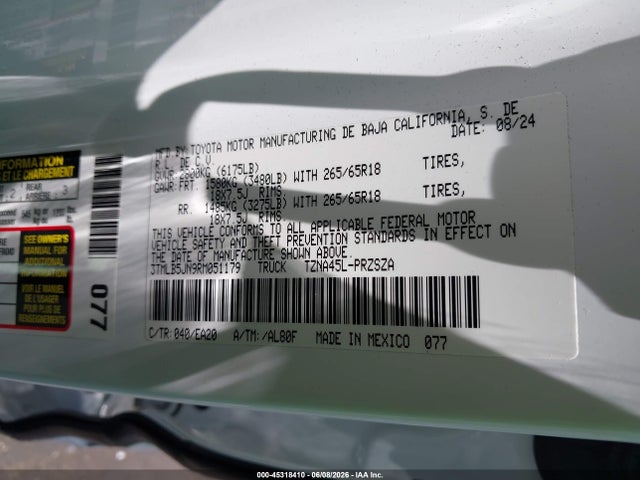 3TMLB5JN9RM051179 Toyota Tacoma Trd Sport