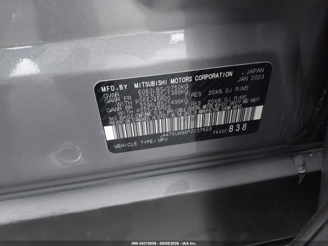 JA4T5UA96PZ037623 Mitsubishi Outlander Phev Se S-