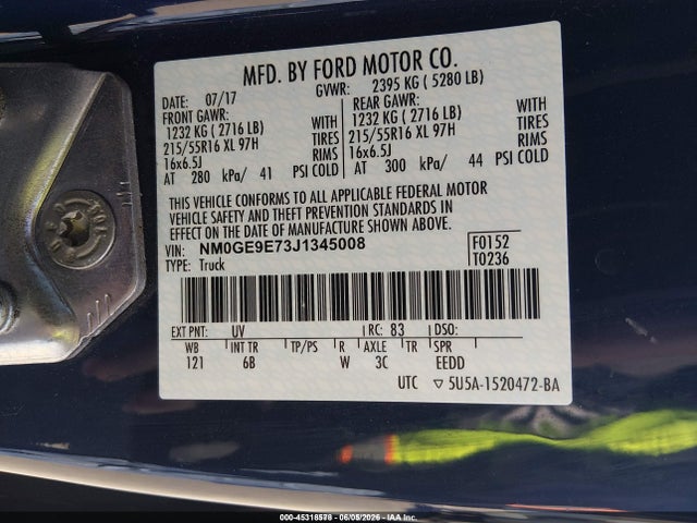 Ford Transit Connect Xl 2018 NM0GE9E73J1345008 Image 9