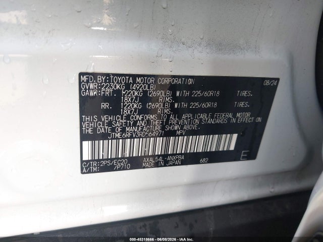 JTME6RFV3RD564971 Toyota Rav4 Hybrid Xse