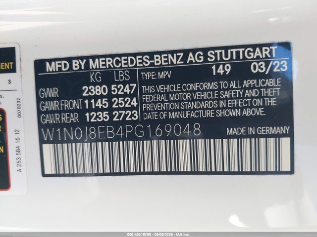 Aukcja sprzedaży 2023 Mercedes-benz Glc 300 4matic Coupe, vin: W1N0J8EB4PG169048, numer aukcji: 45318700