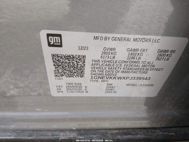 Chevrolet Traverse Awd Premier 2023 1GNEVKKWXPJ339543 Image 9
