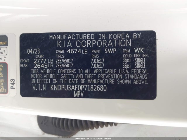 KIA Sportage Lx 2023 KNDPU3AF0P7182680 Image 9