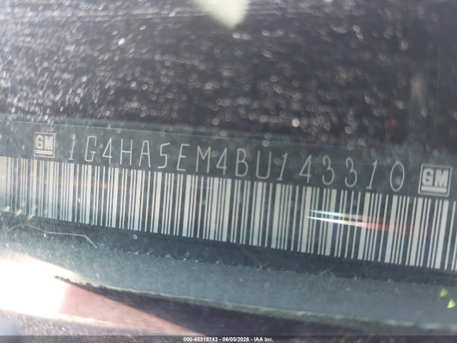 Aukcja sprzedaży 2011 Buick Lucerne Cx, vin: 1G4HA5EM4BU143310, numer aukcji: 45318743
