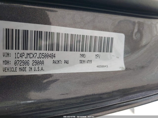 1C4PJMCX7JD500484 Jeep Cherokee Latitude 4x4