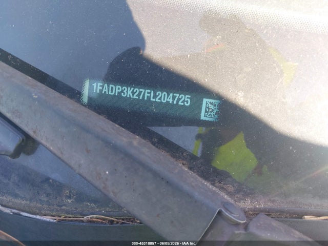 45318857 :رقم المزاد ، 1FADP3K27FL204725 vin ، 2015 Ford Focus Se مزاد بيع