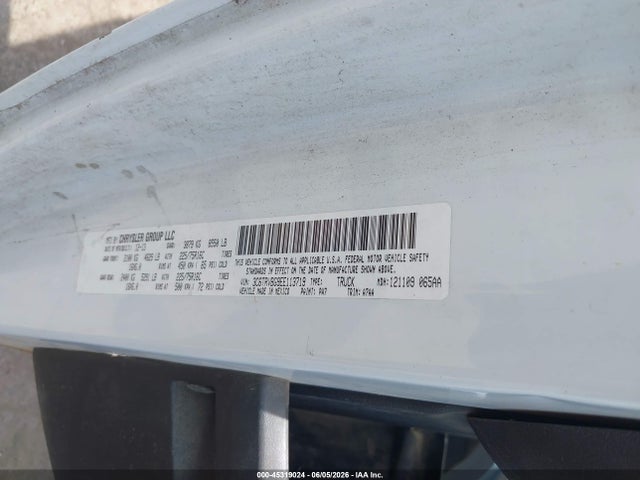 3C6TRVBG9EE113719 RAM Promaster 1500