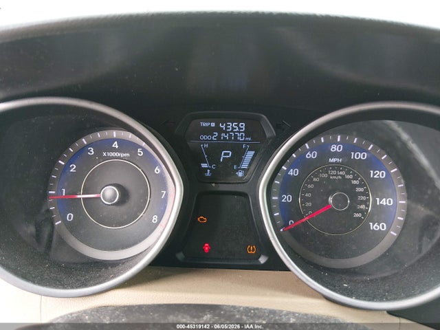 2013 Hyundai Elantra Gls მანქანა იყიდება აუქციონზე, vin: KMHDH4AE6DU527952, აუქციონის ნომერი: 45319142