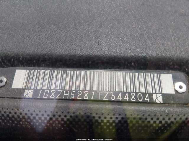45319190 :رقم المزاد ، 1G8ZH5281TZ344804 vin ، 1996 Saturn Sl1 مزاد بيع