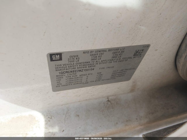 1GCRCNEC7HZ159104 Chevrolet Silverado 1500 Work Truck