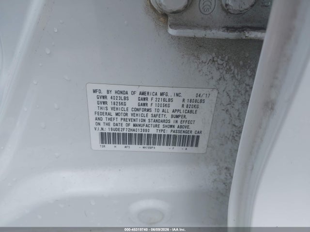 19UDE2F72HA013990 Acura Ilx Premium Package/technology Plus Package