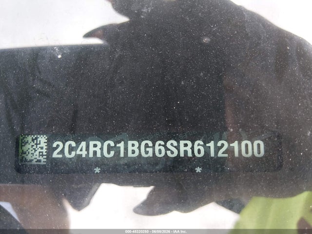 2025 Chrysler Pacifica Select მანქანა იყიდება აუქციონზე, vin: 2C4RC1BG6SR612100, აუქციონის ნომერი: 45320250