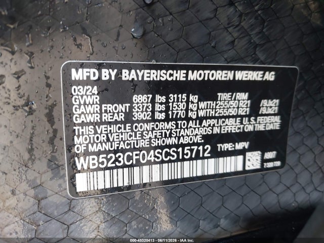 BMW Ix Xdrive50 2025 WB523CF04SCS15712 Image 9