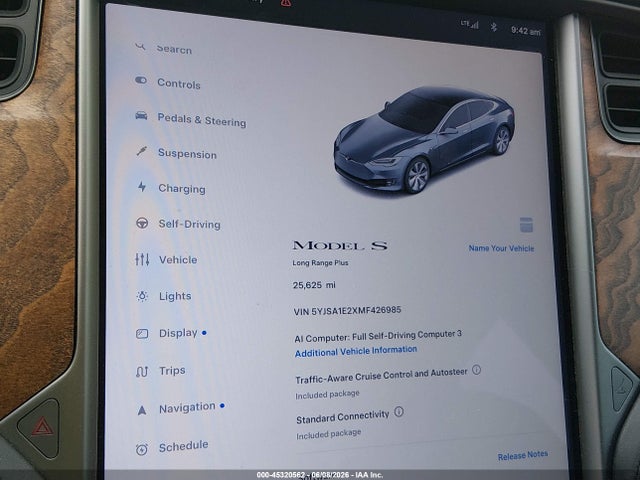 5YJSA1E2XMF426985 Tesla Model S Long Range Dual Motor All-wheel Drive/long Range Plus Dual Motor All-wheel Drive