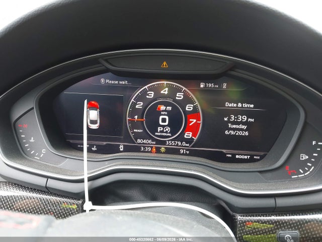 45320662 :رقم المزاد ، WAUB4CF54KA064599 vin ، 2019 Audi S5 3.0t Premium مزاد بيع