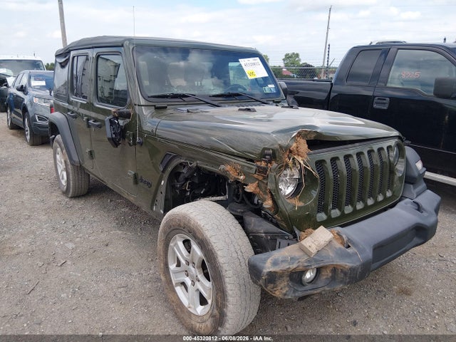 Продаж на аукціоні авто 2022 Jeep Wrangler Unlimited Sport S 4x4, vin: 1C4HJXDN1NW154834, номер лоту: 45320812