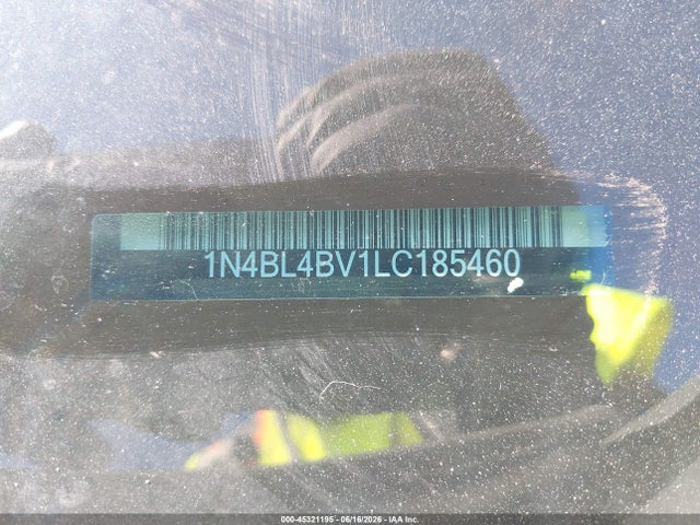 2020 Nissan Altima S Fwd მანქანა იყიდება აუქციონზე, vin: 1N4BL4BV1LC185460, აუქციონის ნომერი: 45321195