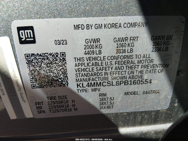 Продаж на аукціоні авто 2023 Buick Encore Gx Preferred Awd, vin: KL4MMCSL8PB160554, номер лоту: 45321313