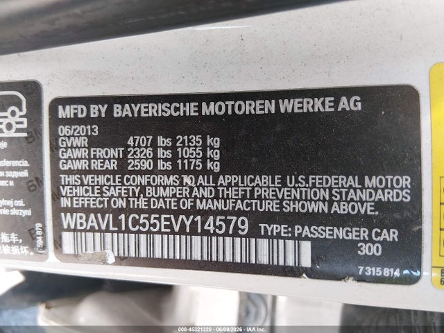 Продажа на аукционе авто 2014 Bmw X1 Xdrive28i, vin: WBAVL1C55EVY14579, номер лота: 45321320