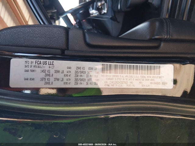 1C4RJEAG2HC827022 Jeep Grand Cherokee Altitude 4x2