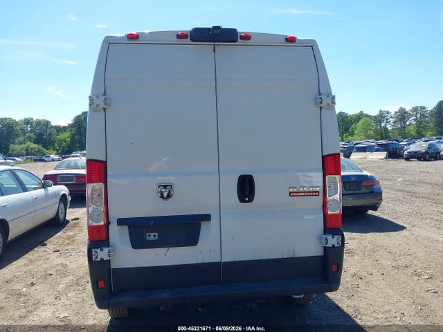 2021 Ram Promaster 2500 High Roof 159 Wb მანქანა იყიდება აუქციონზე, vin: 3C6LRVDG9ME523769, აუქციონის ნომერი: 45321671