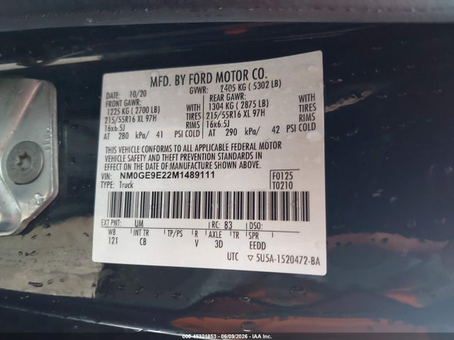 NM0GE9E22M1489111 Ford Transit Connect Xl Passenger